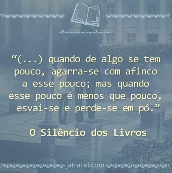 O IG @jatracei publicou um trecho do meu livro “O Silêncio dos Livros”.