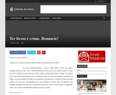 O site Central da Pauta